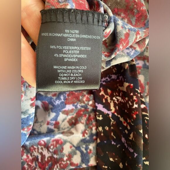 VERTIGO PARIS Women's Dress Size XS Wrap Printed Multicolored  Long Sleeve - Picture 4 of 9